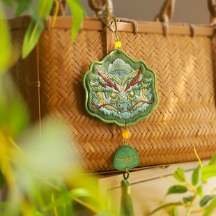 国风端午香囊香包古风手工车挂流苏招财刺绣龙平安挂件荷包