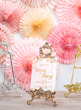 欧式婚礼布置装饰摆台相框家居饰品甜品台装饰展示架盘架画架