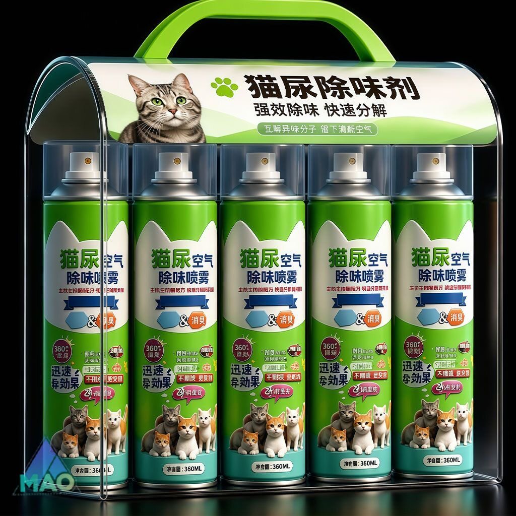 宠物除臭剂喷雾生物酶分解除异味猫咪砂盆猫尿狗尿骚味空气净化剂