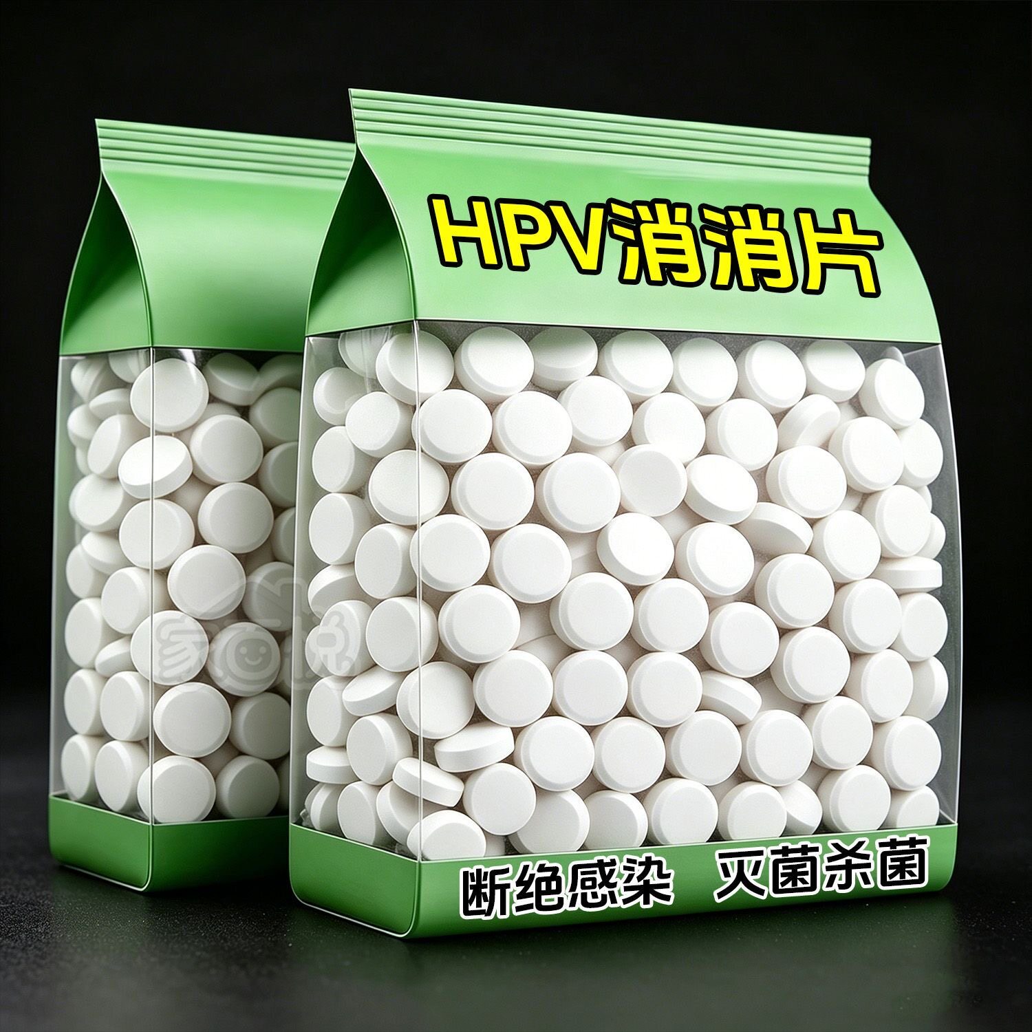 HPV消杀片贴身衣物次氯酸消毒片消毒液厕所预防HPV除菌消毒泡腾片