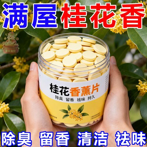 房间桂花香薰片痰盂去尿骚味去异味香薰空气净化剂室内卧室除味剂