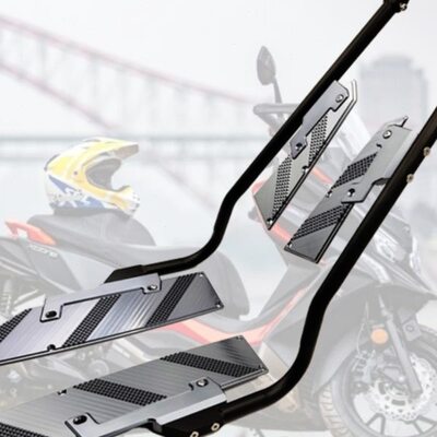 光阳S250/S350保险杠铝合金踏板不锈钢护杠脚踏板