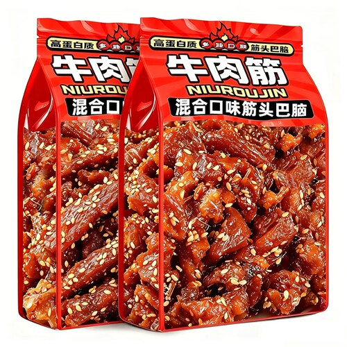 内蒙古特产牛肉筋筋头巴脑小零食