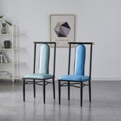 新中式 餐椅饭店实木椅子酒店专用靠背椅子简约现代家用软包官帽椅