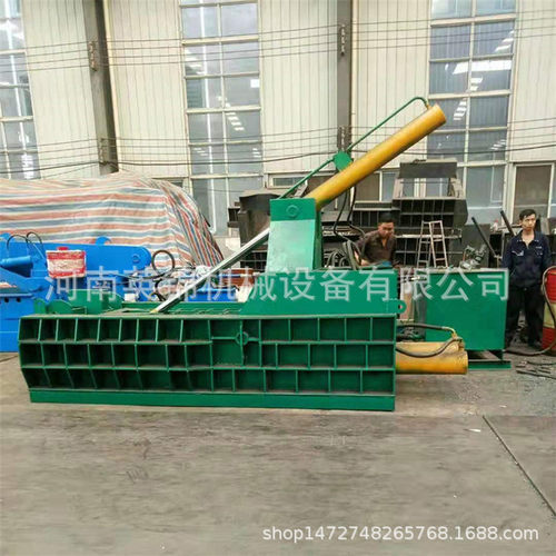 易拉罐油桶卧式打包机   废旧金属刨花压块机两相电废品压块机