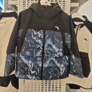 安踏2025年冬新款男大童户外防风宽松休闲保暖外套352546601