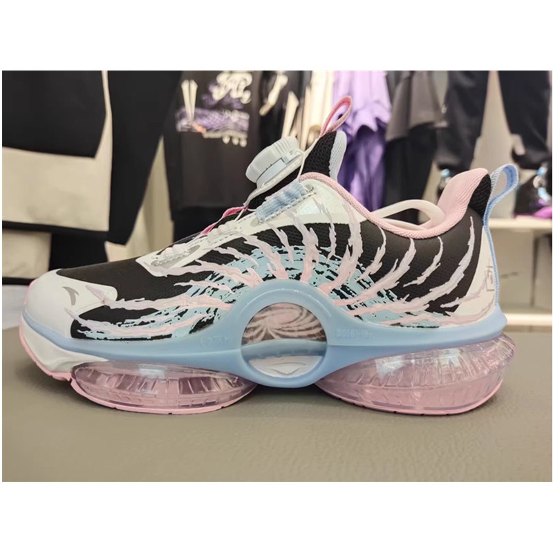 安踏2025新款女大童UFO7.0夜光气垫跑鞋网面跑步鞋322535507N