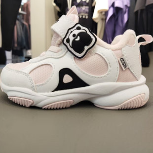 安踏2025冬季婴童女款户外加绒保暖墩墩鞋322540092