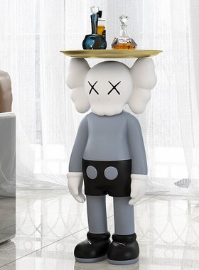 暴力熊kaws公仔玩偶小号家居客厅玄关鞋柜电视柜桌面装饰品摆件