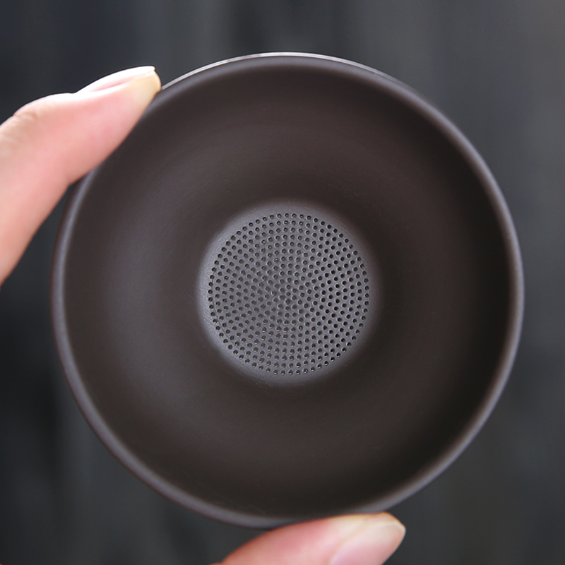 紫砂茶漏创意茶i滤功夫茶具配件陶瓷滤器茶漏斗茶隔托倒茶过滤器