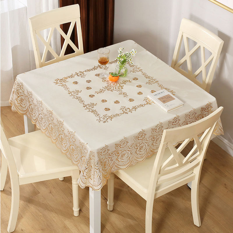 方桌布防水防油免洗正方形PVC塑料餐桌布八仙桌麻将桌台布茶几布