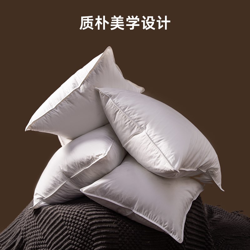 鹅毛羽绒抱枕芯内胆45x45 50方形绒片靠枕芯酒店沙发腰靠背靠垫芯