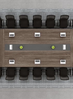 议桌长桌现代大型会议室培训桌长条桌办公桌椅新款加厚