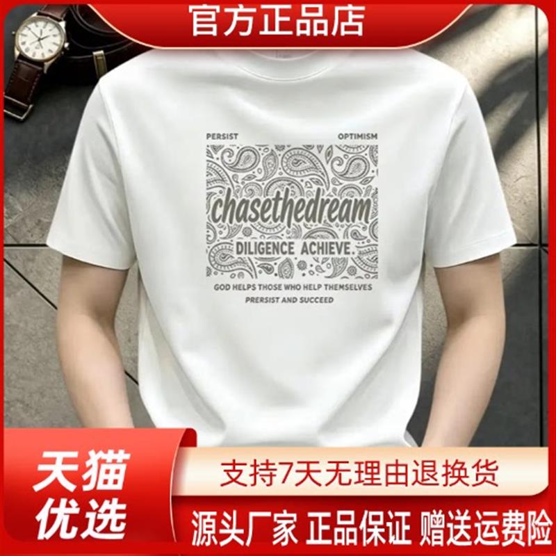 佐罗轻奢Amphelisia夏季新款透气圆领男短袖凉感T恤潮流美式休闲