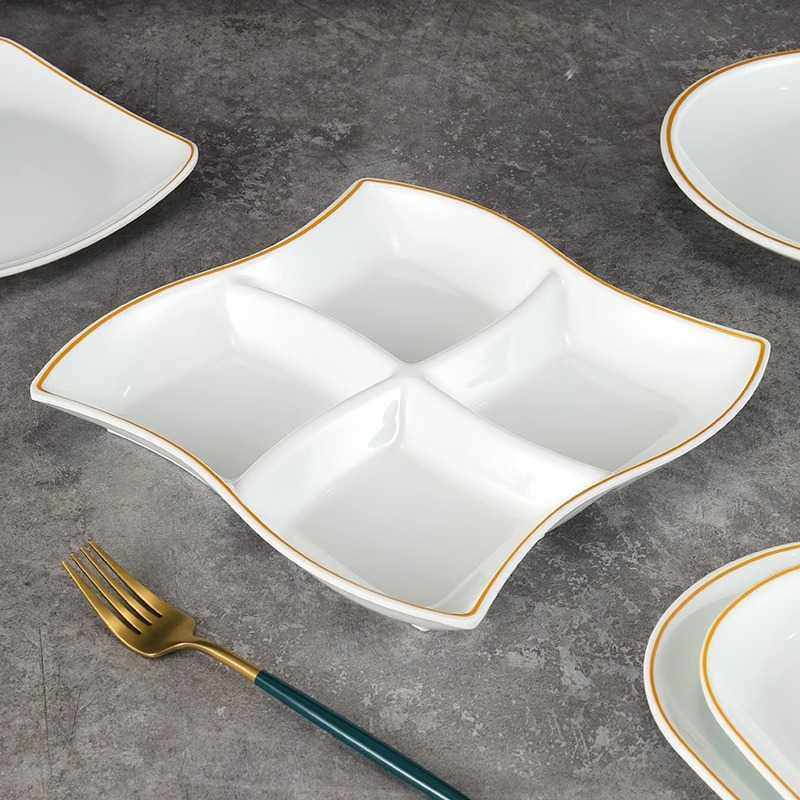 密胺分格餐盘创意仿瓷四宫格火锅餐具配菜盘方形小吃干果拼盘商用,3C数码配件,摄像机配件,淘宝优惠券,粉丝福利购,淘宝优惠卷