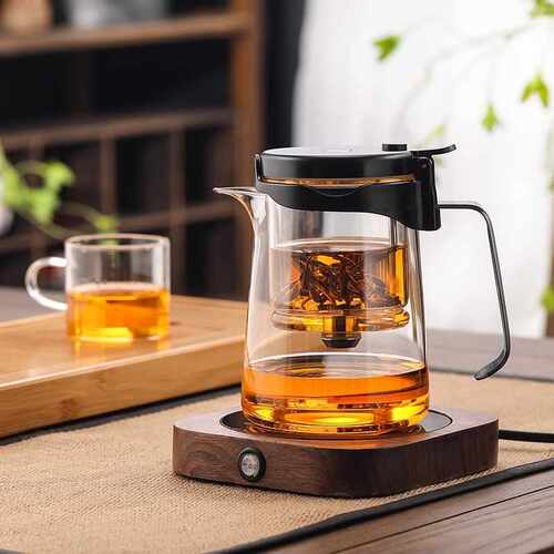 邦田全玻璃内胆飘逸杯泡茶壶懒人茶壶一键过滤茶具耐高温茶水分离