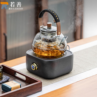 陶瓷黑陶电陶炉煮茶壶家用煮茶器围炉煮茶玻璃烧水壶泡茶壶煮茶炉