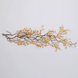 铁艺立体壁挂墙饰创意发财树墙面玄关挂件家居客厅墙上装 中式 饰品