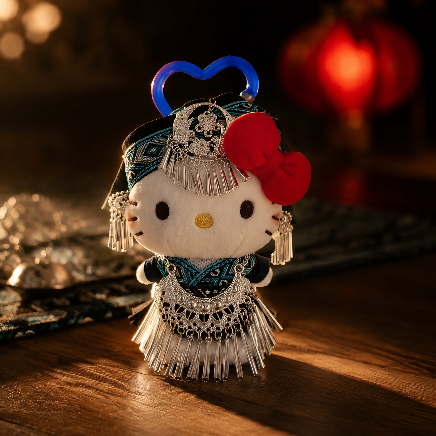 正版HelloKitty民族风挂件哈喽KT卡通玩偶公仔挂饰凯蒂猫女生礼物