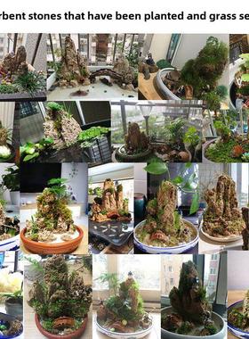 吸水石假山盆景装饰景观水石假山盆景原石奇石观赏石微观景观