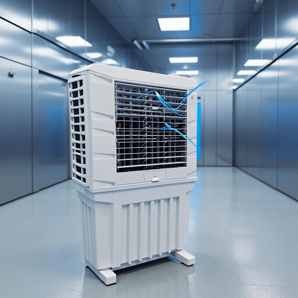 科瑞莱KF100工业移动冷风机商用换热水冷空调养殖场大棚冷风扇
