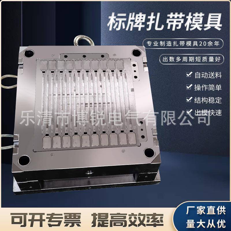 厂家供应专业生产钢钉线卡模具高精密标牌扎带模具尼龙扎带模具