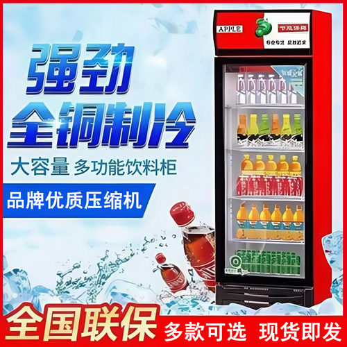 啤酒饮料柜冷藏展示柜商用单双三门饮料冷藏冰柜立式大容量饮料柜