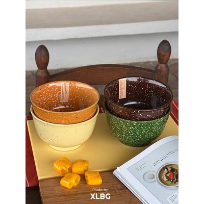 彩色墨点泼墨碗大碗家用面碗沙拉碗大容量汤碗高颜值一人食餐具碗