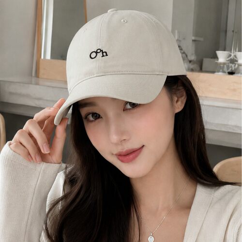 复古水洗棒球帽女Ooh