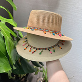 草帽女夏季 大檐甜美蝴蝶结草编帽子海边度假百搭遮阳防晒帽沙滩帽
