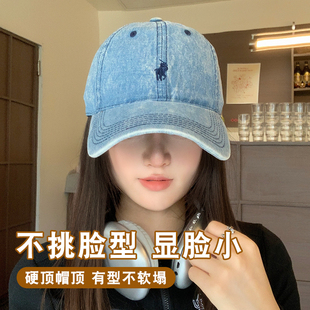 牛仔棒球帽子男女同款 2025新款 水洗鸭舌帽 爆款