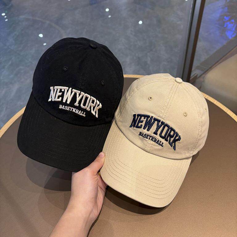 韩国NEWYORK字母刺绣百搭鸭舌帽四季可戴遮阳运动情侣棒球帽