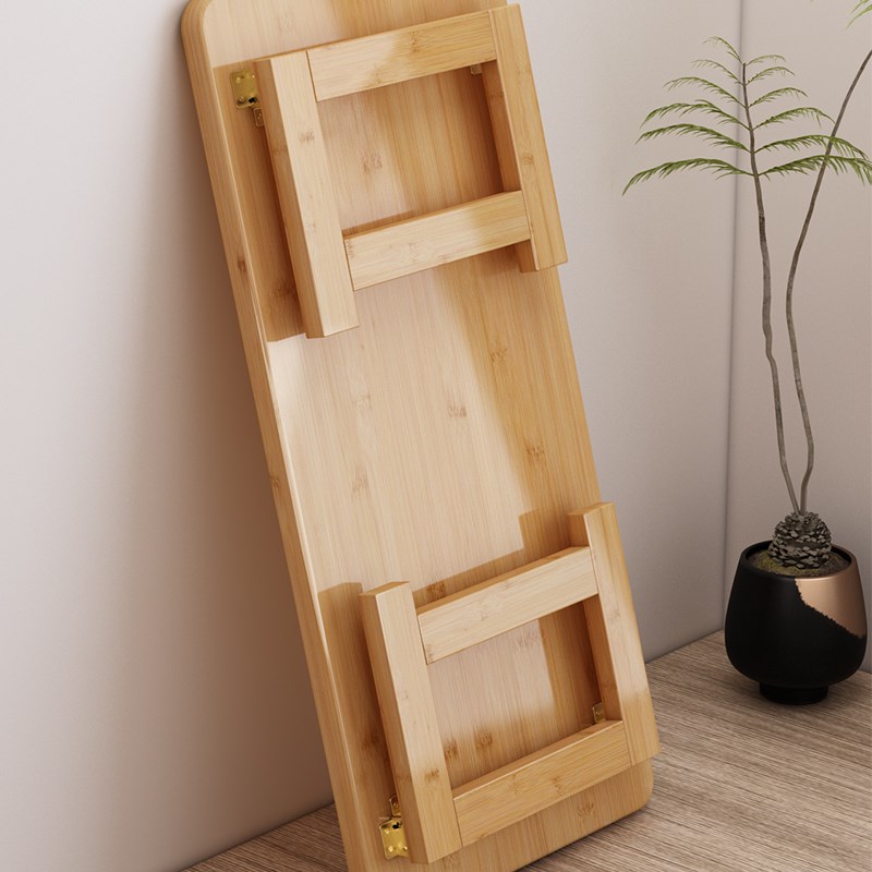 楠竹飘窗桌可折叠榻榻米桌懒人床上作业桌实木炕桌茶几电脑桌矮桌