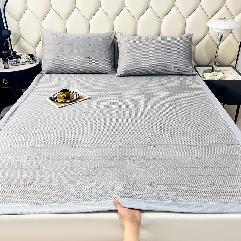 a类冰丝豆豆席亲肤凉感凉席夏季透气2025新款床垫宿舍学生三件套3