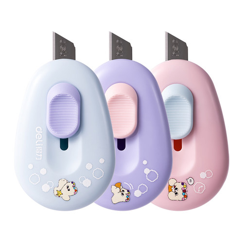 得力TD155奶噗噗迷你美工刀