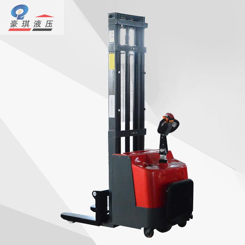 供应1吨2吨电动堆高车升降車站驾式搬运叉车液压堆高机电动升高车