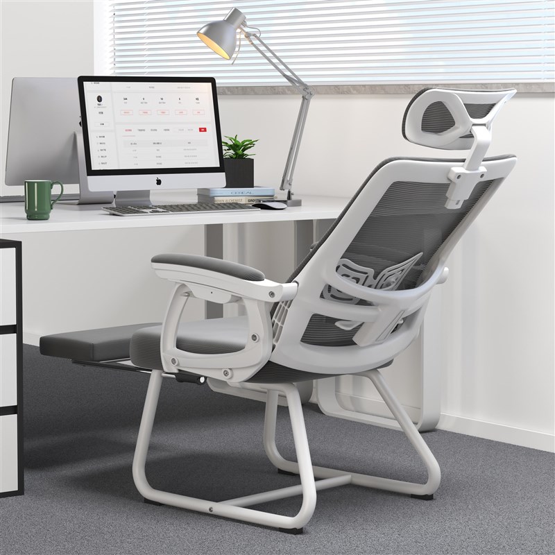 朗域W11可坐可躺办公椅员工椅午睡两用办公椅舒适久坐家用电脑椅