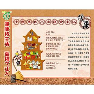 平衡膳食金字塔挂图2024版中国居民营养膳食宝塔指南健康饮食海报