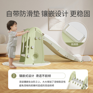 儿童滑滑梯室内家用小型宝宝滑梯折叠多功能小孩玩具家庭游乐场