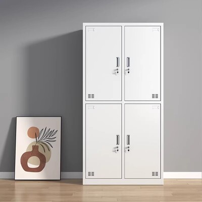 加厚铁皮带锁四/六门员工更衣柜