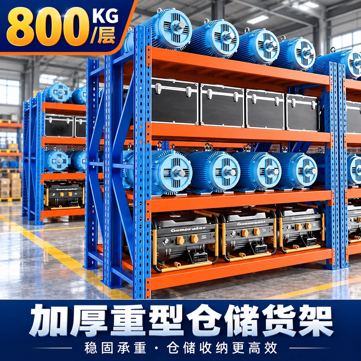 500kg加厚重型货架超强承重模具仓储工业工厂五金储物架置物架