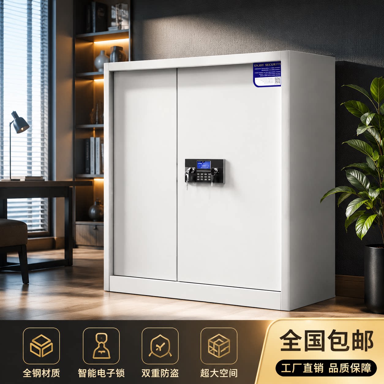 指纹保密柜办公档案密码保险柜图片