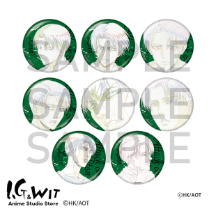 巨人利威尔个人池盲抽马口铁徽章撤退 进击 矮人 WIT I.G