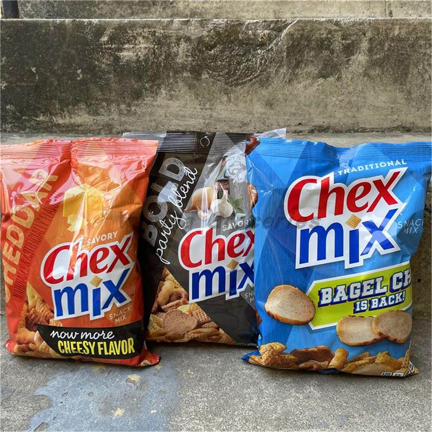 美国进口Chex Mix Snack Mix 混合饼干小吃酒吧啤酒休闲贝果脆片