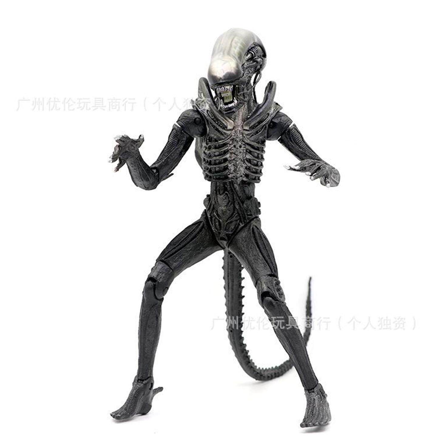 优伦经典电影款 可动模型玩具黑色透明头 异形手办25cm摆件