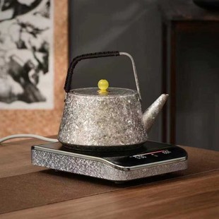 煮茶炉器钛壶2024小型煮茶器烧水壶茶壶家用 猫眼五代电陶炉超薄款