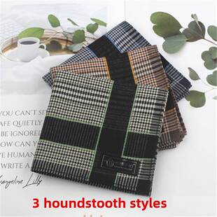 【官方正品】男士手帕名仕大格子男款纯棉全棉绅士时尚男随身擦汗