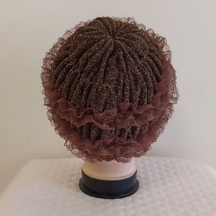 帽子遮白发的头饰新款中老年夏季神器蕾丝薄款女士洋气包头帽妈妈