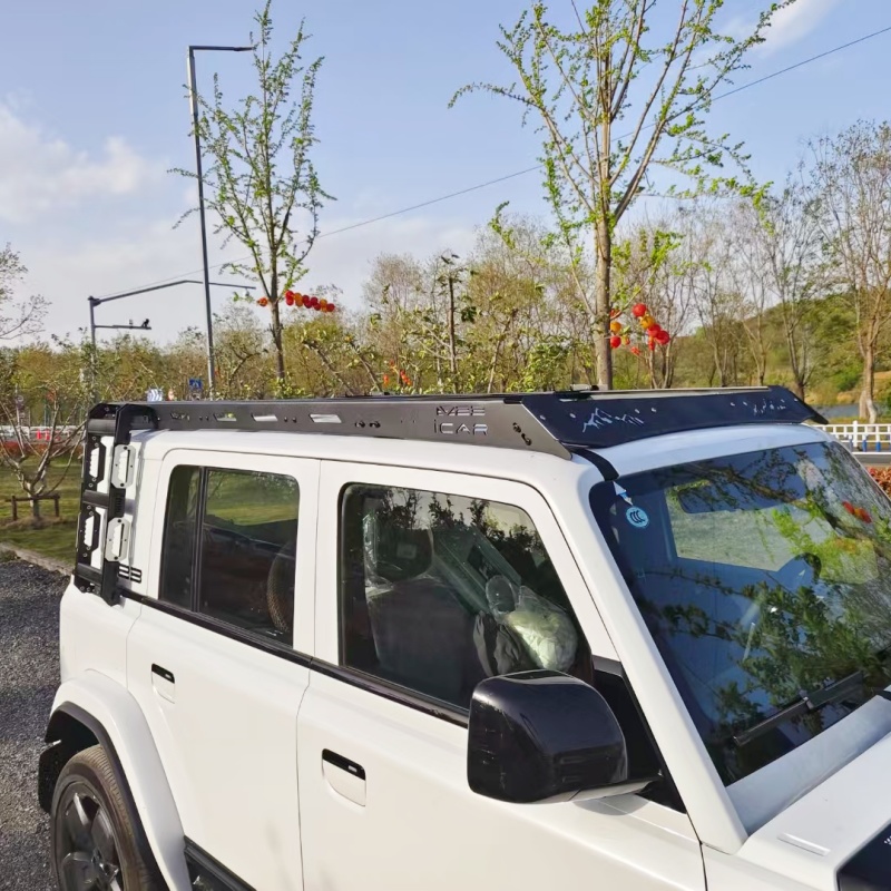 奇瑞V23铝合金车顶行李架车顶拓展平台侧机甲爬梯越野改装配件