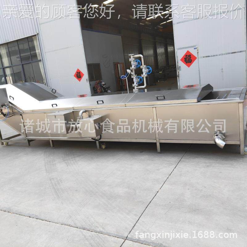 全自动蔬菜流漂烫蒸煮机价格 IRX豆角菜油菠玉米杀菜青蒸煮漂烫水